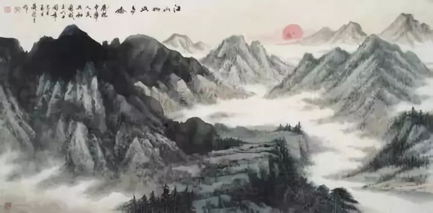 山水招财风水画头像_山水风水画招财_风水招财山水画图片欣赏